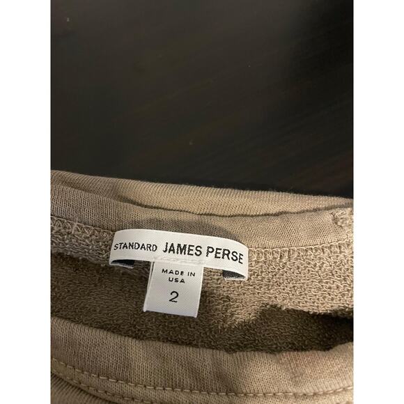 James Perse Sweatshirt Womens 2 US Medium Supima Cotton Raglan Crewneck Made USA - Picture 3 of 8